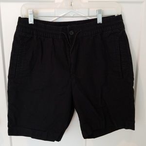 H&M Black Flat Front Shorts - Size 32